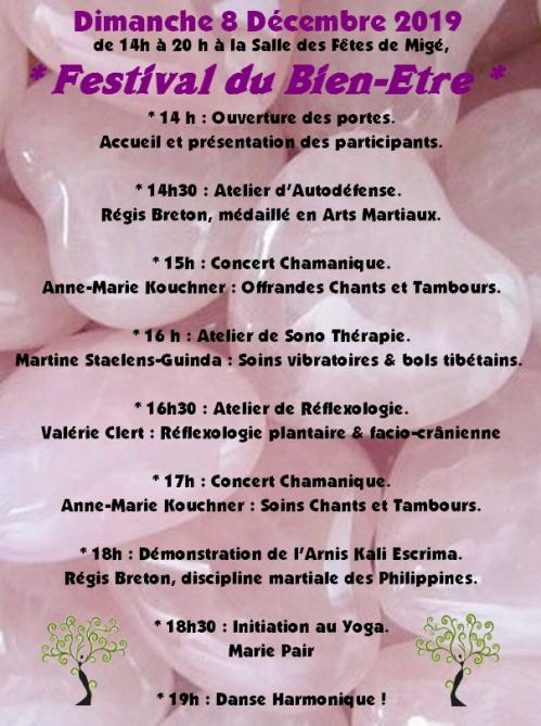 Programme festival du bien etre